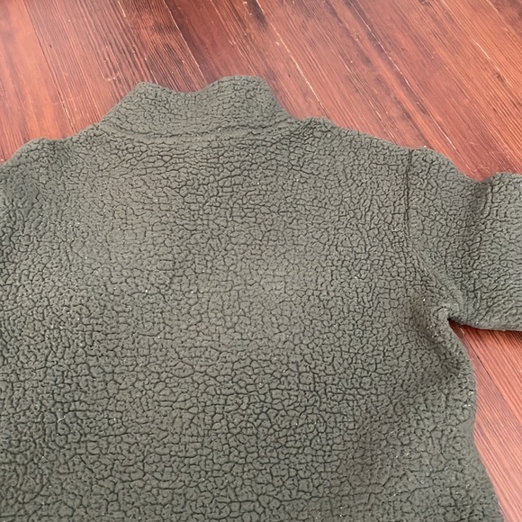 Victoria’s Secret Pink Fleece Quarter-Zip in Olive - Picture 4 of 4